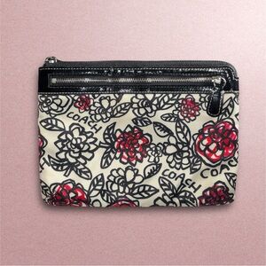 COACH Poppy Daisy Floral Graffiti Cosmetic Pouch